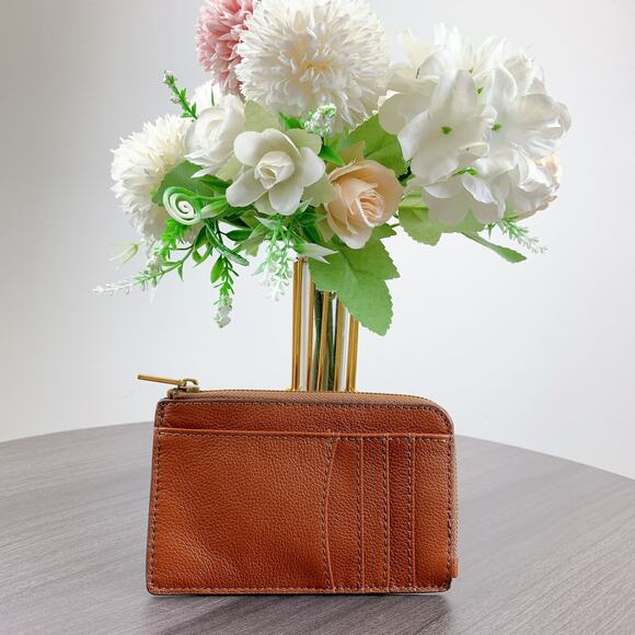 Fossil SWL2878210 Jori Zip Card Case IN Brown - Picture 2 of 6